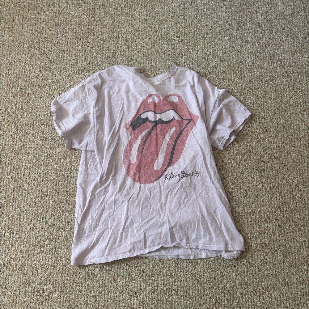 The Rolling Stones Light Purple Graphic Tee